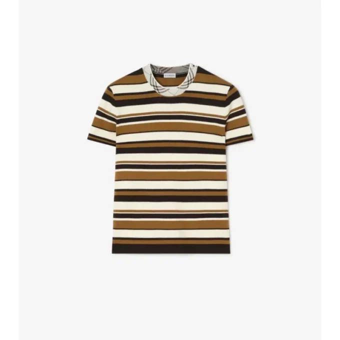Striped Wool Blend T-Shirt