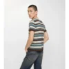 Striped Wool Blend T-Shirt