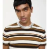 Striped Wool Blend T-Shirt
