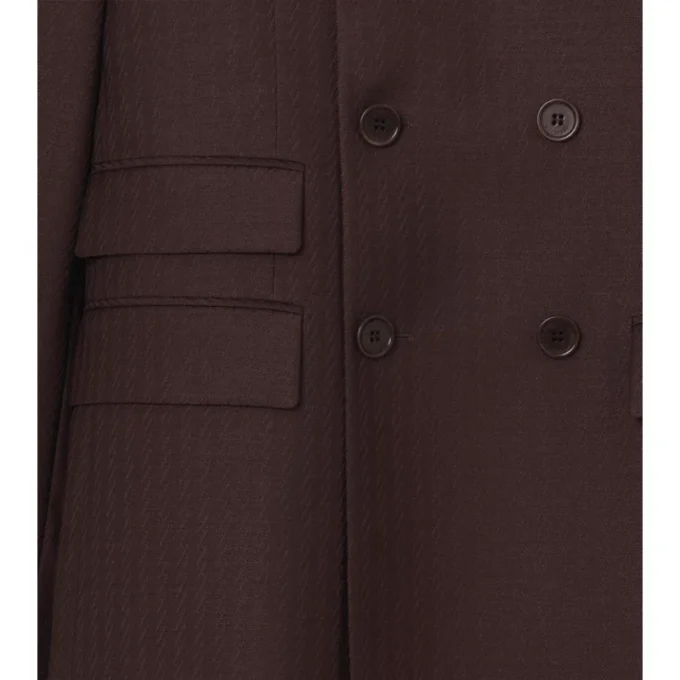 Striped Wool Mohair Tailored Jacket