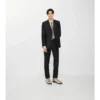 Striped Wool Mohair Tailored Trousers