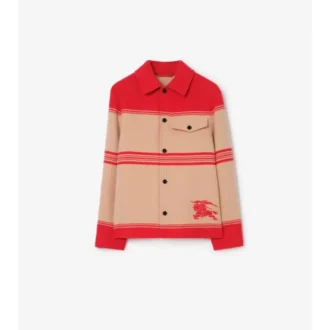 Striped Wool Nylon Jacket