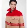 Striped Wool Nylon Jacket