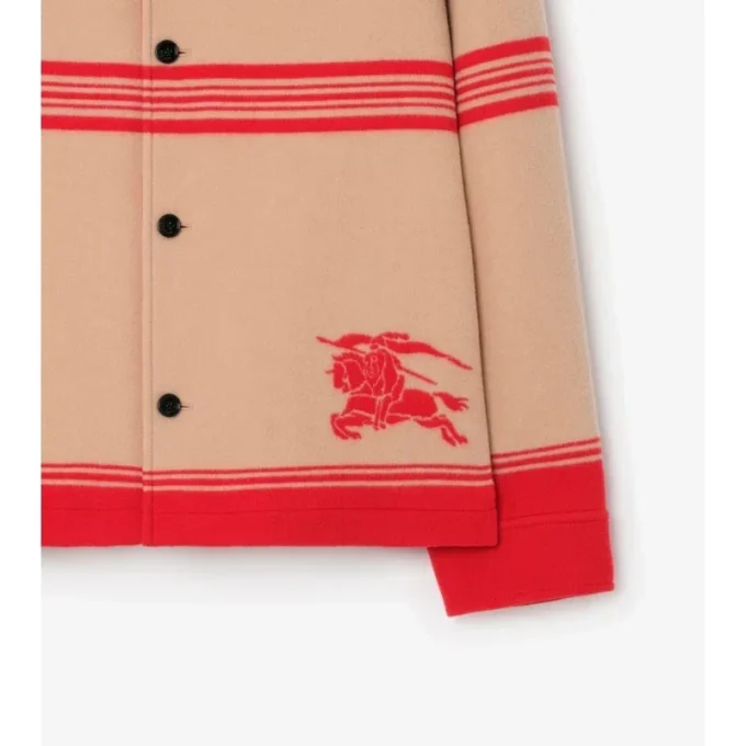 Striped Wool Nylon Jacket
