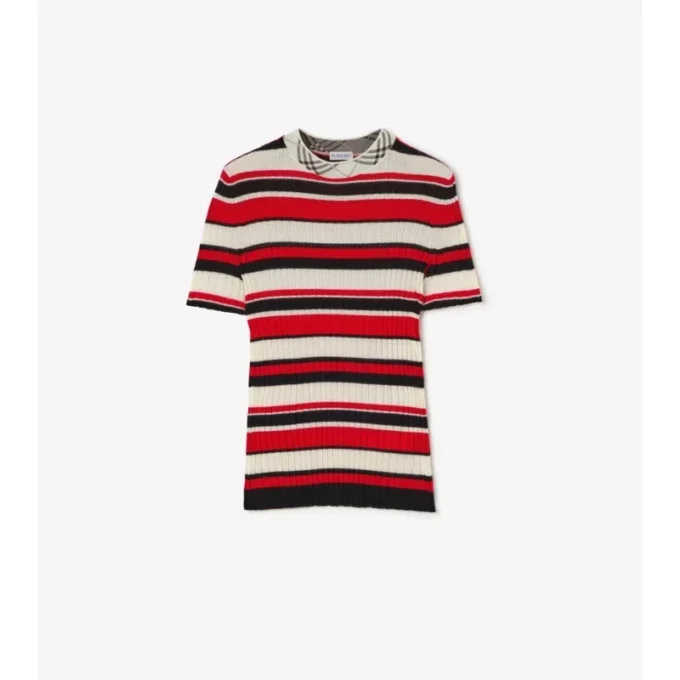 Striped Wool T-Shirt