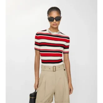 Striped Wool T-Shirt