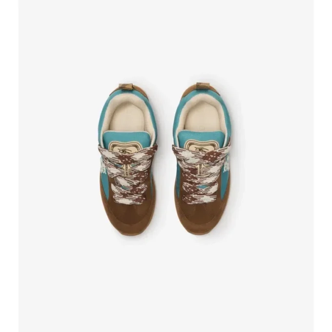 Suede and Mesh Arc Sneakers 