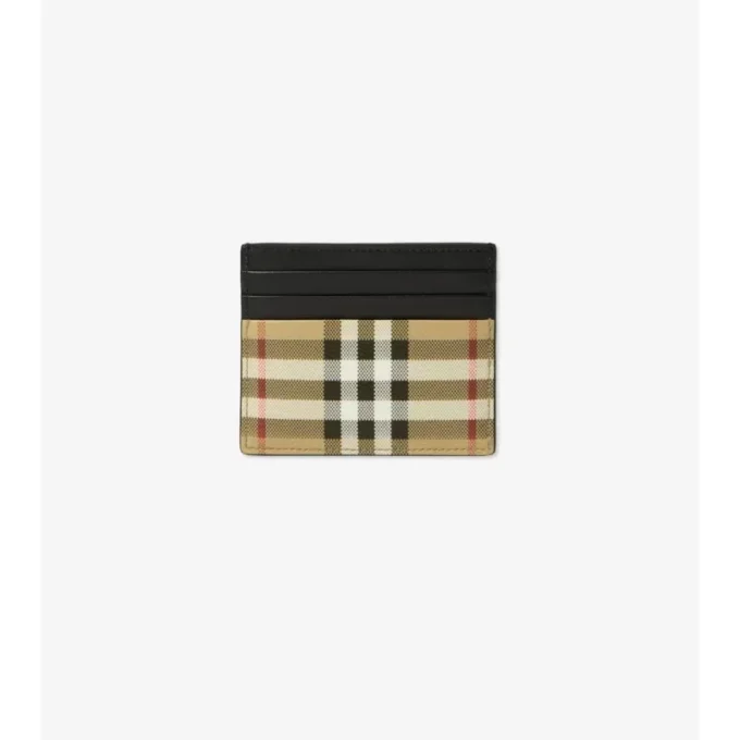 Tall Check Card Case