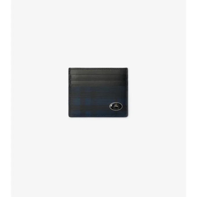 Tall Check Card Case 