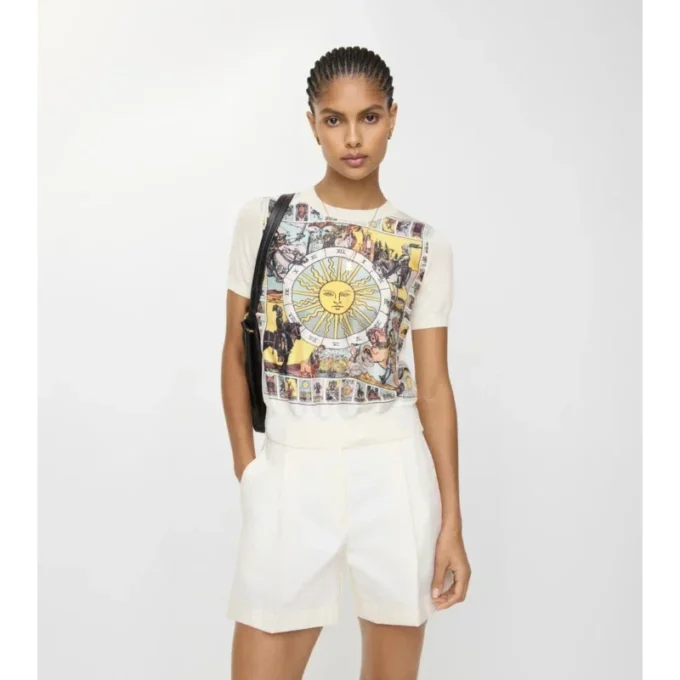 Tarot Panel Wool Silk Top