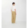 Textured Check Cotton Trousers