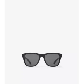 Textured Check Square Sunglasses