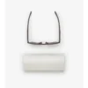 Textured Check Square Sunglasses