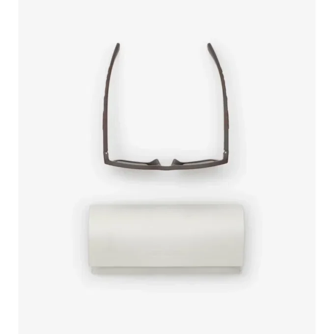Textured Check Square Sunglasses