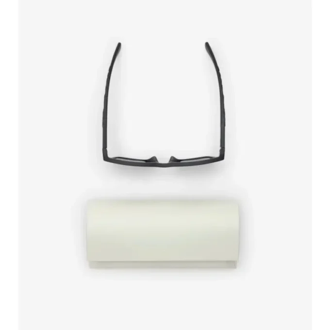 Textured Check Square Sunglasses