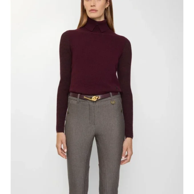 Thin Leather Bridle Belt