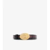 Thin Reversible Check Knight Stamp Belt 