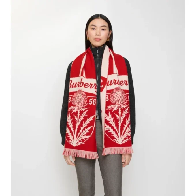 Thistle Shield Wool Scarf