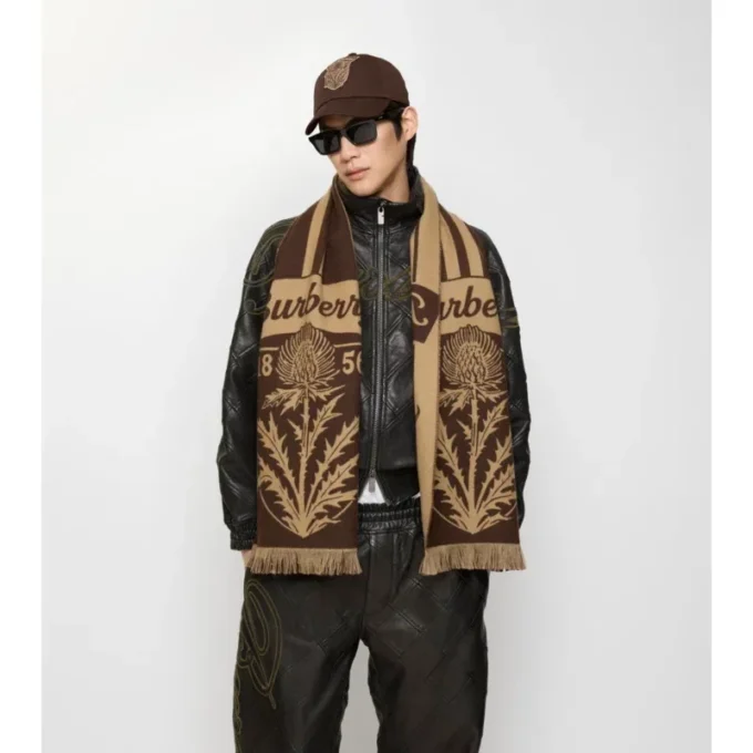 Thistle Shield Wool Scarf