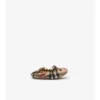Thomas Bear Check Cotton Booties