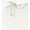 Tie-Sleeve Cotton T-Shirt