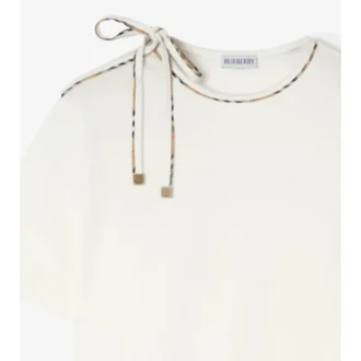 Tie-Sleeve Cotton T-Shirt