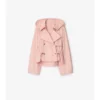 Tropical Gabardine Hooded Trench Jacket