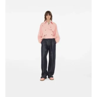 Tropical Gabardine Hooded Trench Jacket