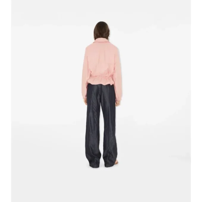 Tropical Gabardine Hooded Trench Jacket