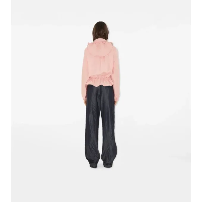 Tropical Gabardine Hooded Trench Jacket