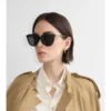 Tubular Check Round Sunglasses 