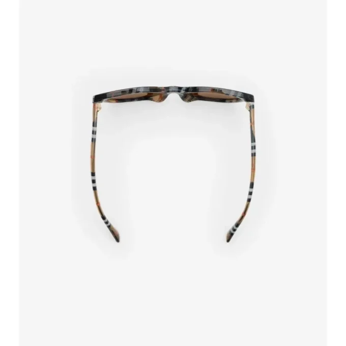 Tubular Check Round Sunglasses