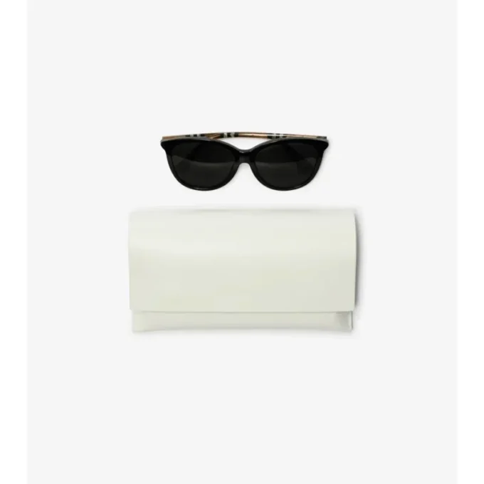 Tubular Check Round Sunglasses 