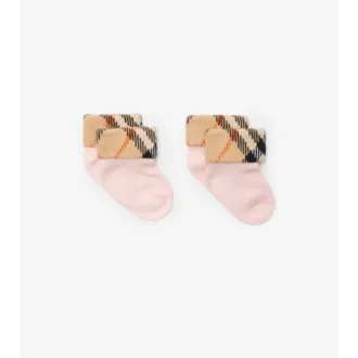 Two-Piece Cotton Blend Socks Set