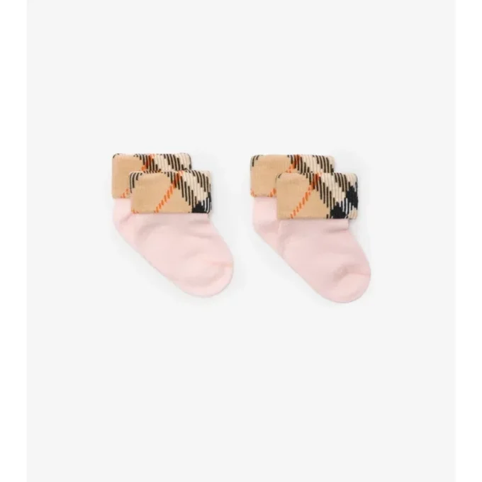 Two-Piece Cotton Blend Socks Set