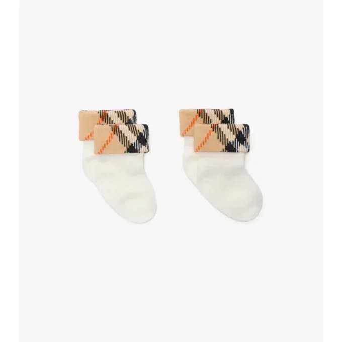 Two-Piece Cotton Blend Socks Set