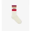Two-Piece Logo Stripe Cotton Blend Socks Set