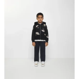 Umbrella Logo Cotton Zip Hoodie