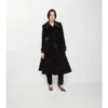 Vine Silk Blend Velvet Tailored Coat