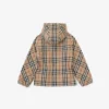 Vintage Check Cotton Hooded Jacket