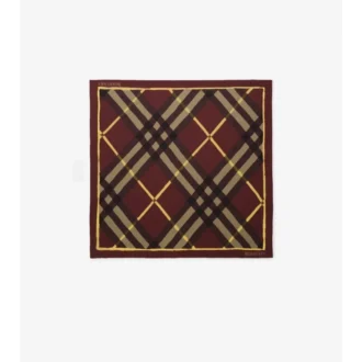 Watercolour Check Silk Scarf