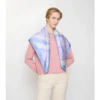 Watercolour Check Silk Scarf
