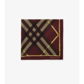Watercolour Check Silk Scarf