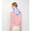 Watercolour Check Silk Scarf