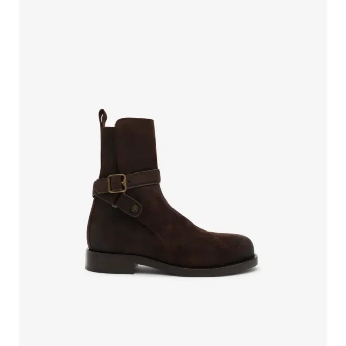 Waxed Suede Ledger Boots 