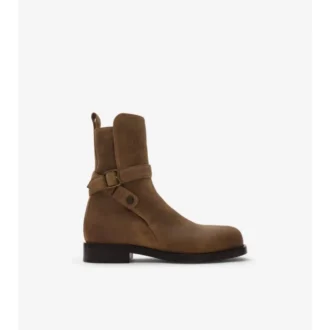 Waxed Suede Ledger Boots 
