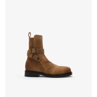 Waxed Suede Ledger Boots 