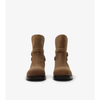 Waxed Suede Ledger Boots 