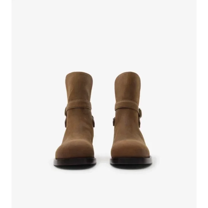 Waxed Suede Ledger Boots 