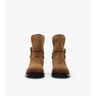 Waxed Suede Ledger Boots 